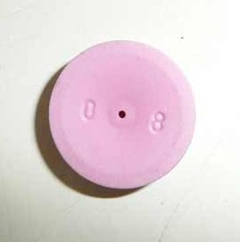 Pastille positioned on the "low flow" side