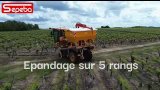 Epandage d'engrais vigne, MAXI'DOSEUR. La précision et la localisation vous font faire des économies