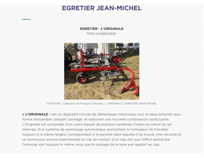 EGRETIER - L'ORIGINALE