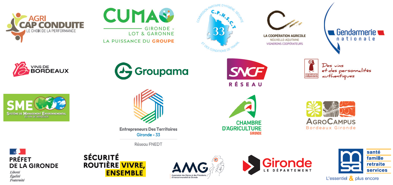 partenaires campagne risque routier vendange