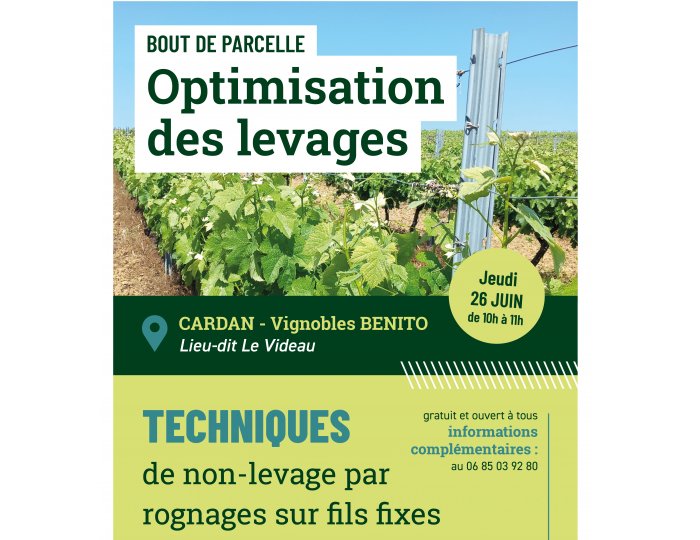 Réunion "bout de parcelle" Optimisation des levages