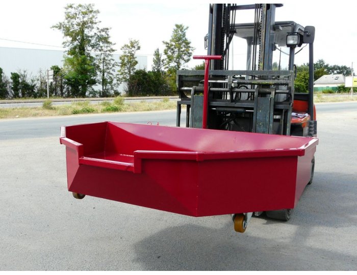Benne basculante basse grand largeur "viti / vini" GS-V