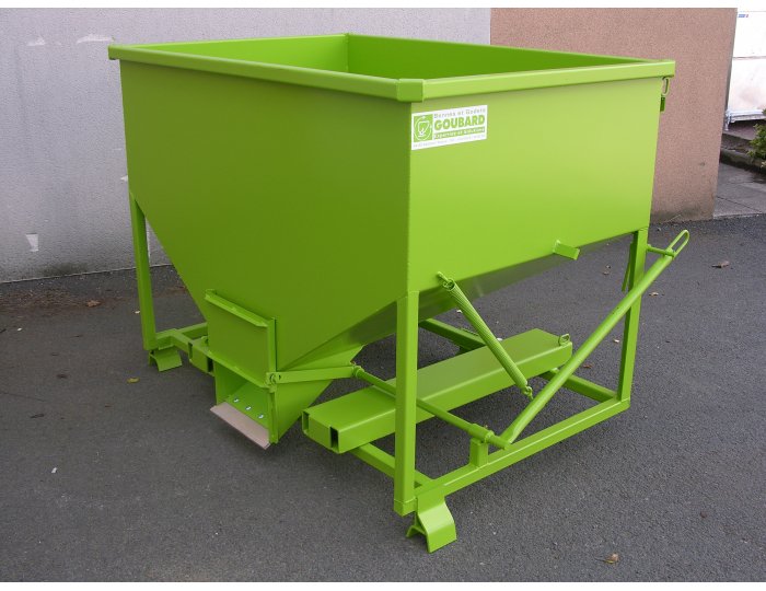 Trémie à guillotine avec trappe étanche pour vendange