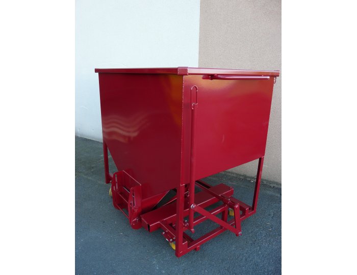 Trémie à guillotine avec trappe étanche pour vendange