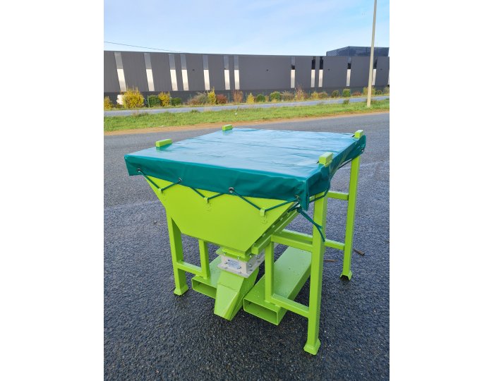 Trémie à guillotine avec trappe étanche pour vendange