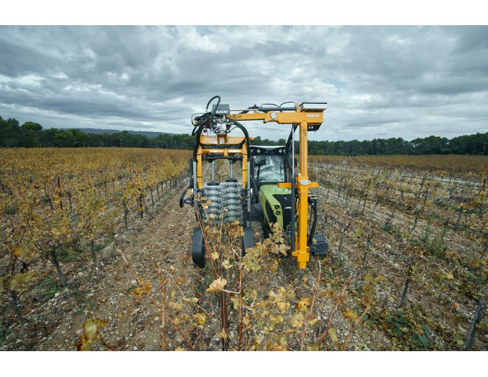 Prétailleuses à détection magnétique pour vignes larges