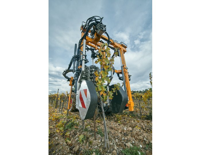Prétailleuses à détection magnétique pour vignes larges